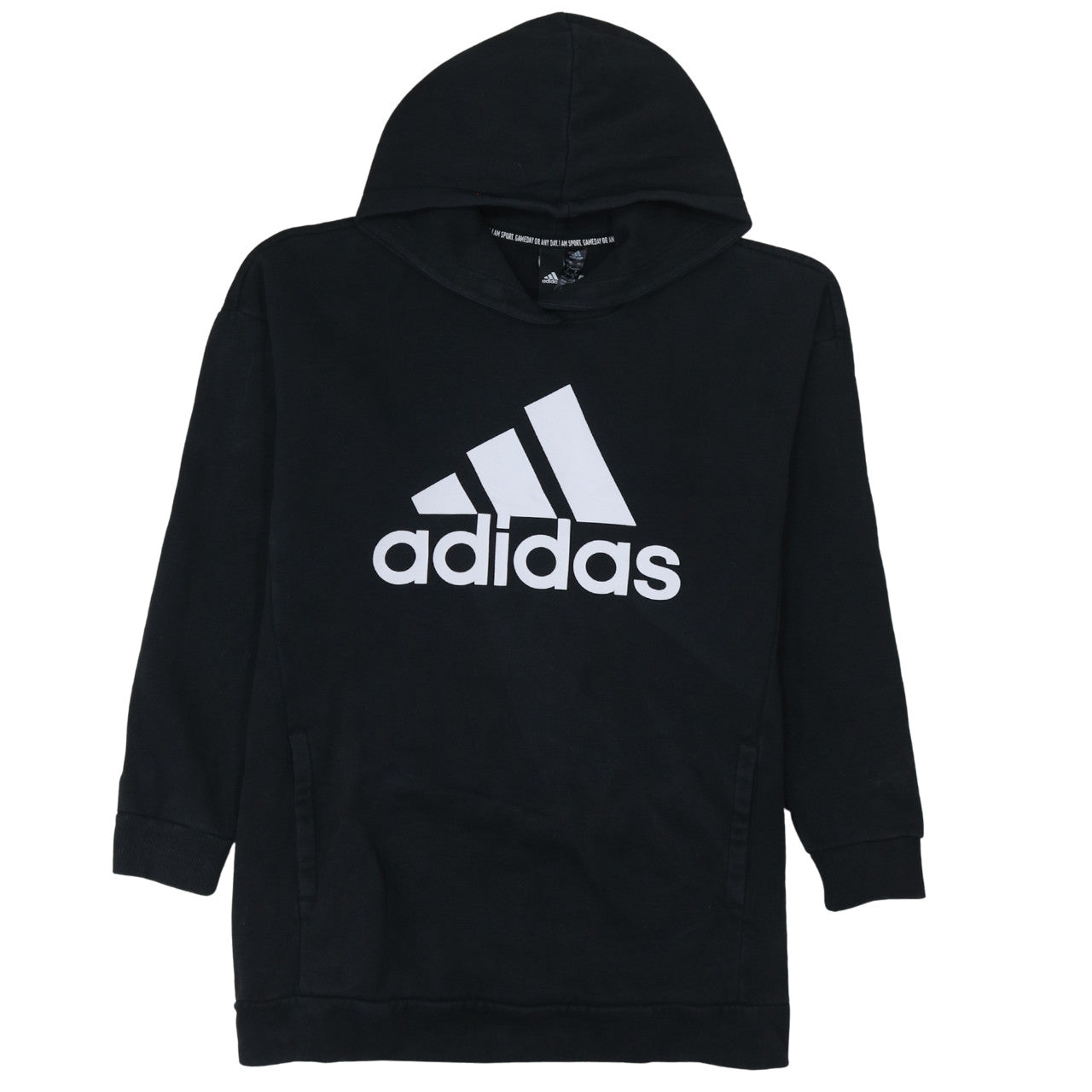 Womens UK Size S adidas Black Pullover Hoodie