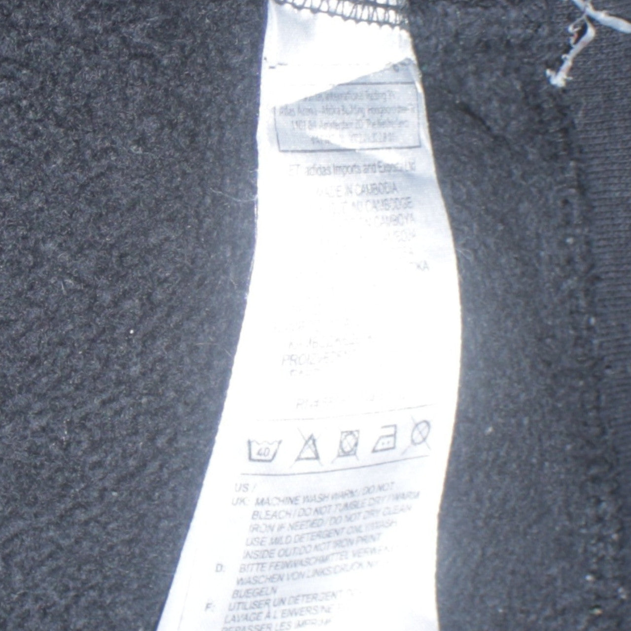 Womens UK Size S adidas Black Pullover Hoodie