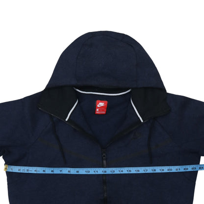 Mens UK Size L Nike Blue Full Zip Hoodie