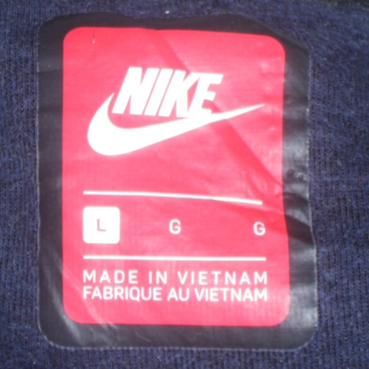 Mens UK Size L Nike Blue Full Zip Hoodie
