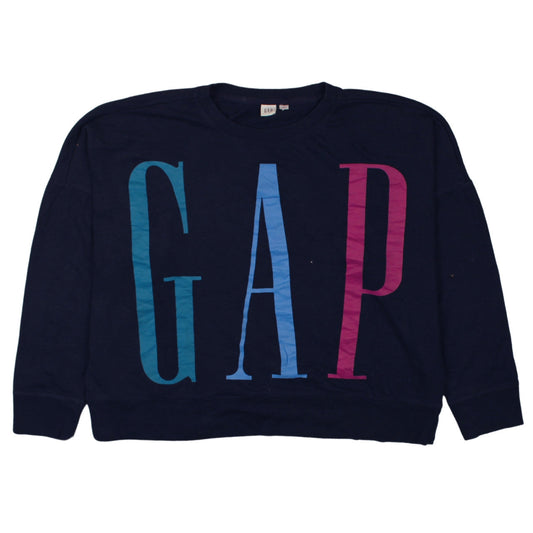 Womens UK Size XL Gap Blue Pullover Sweatshirt