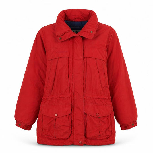 Womens UK Size S Columbia Red Parka Coat
