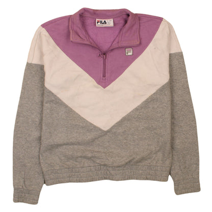 Womens UK Size S FILA Multicoloured Pullover Sweatshirt