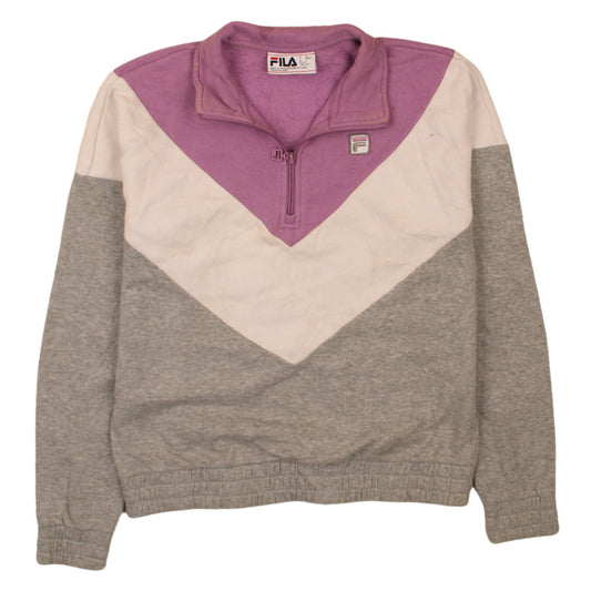 Womens UK Size S FILA Multicoloured Pullover Sweatshirt