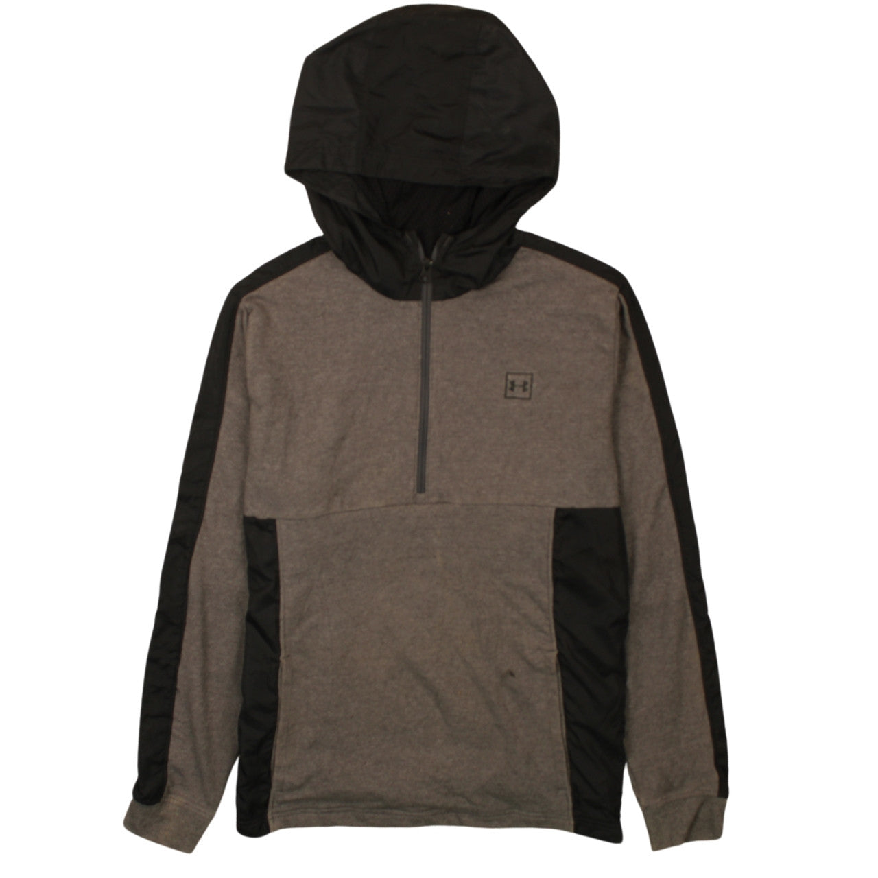 Mens UK Size L Under armour Grey Pullover Hoodie