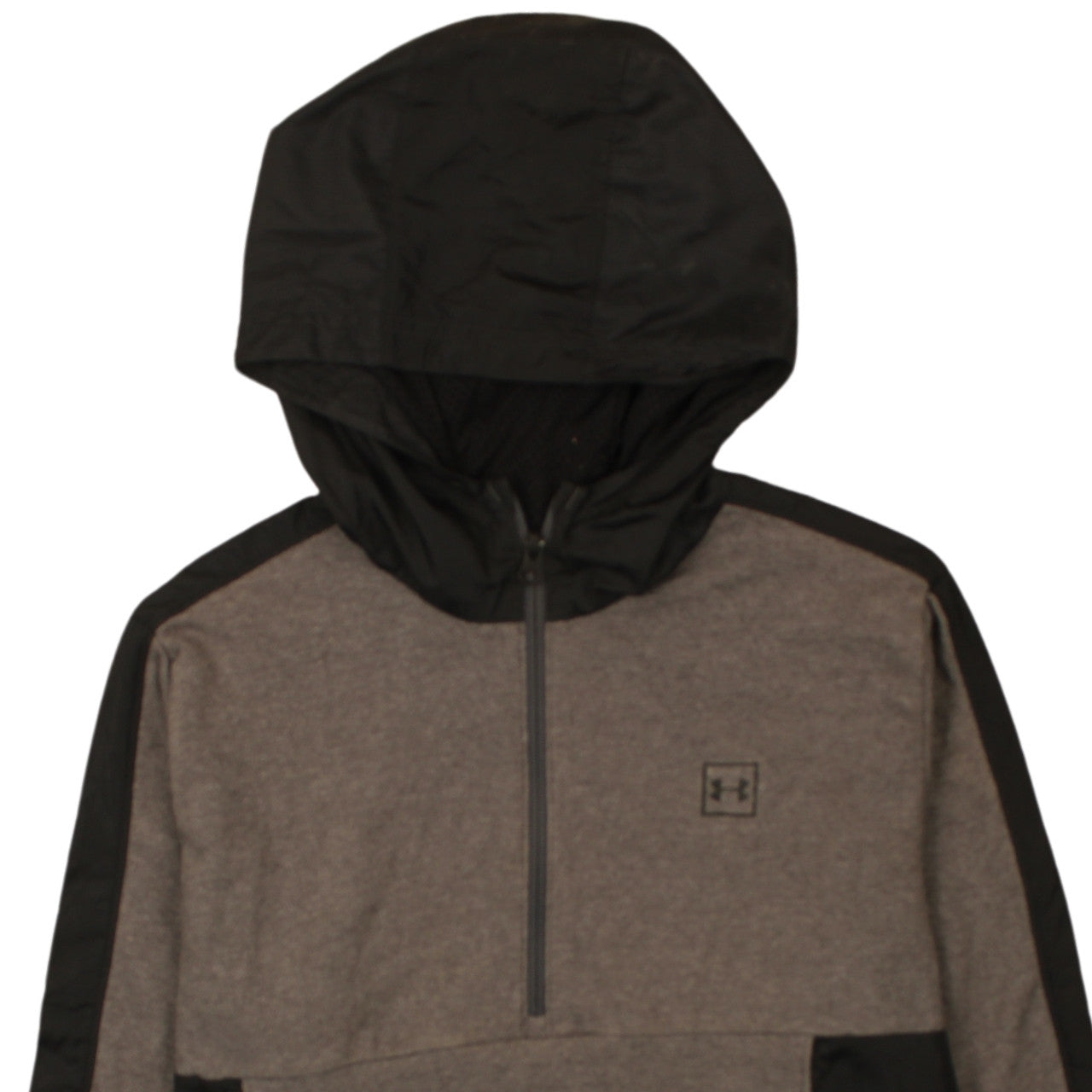Mens UK Size L Under armour Grey Pullover Hoodie