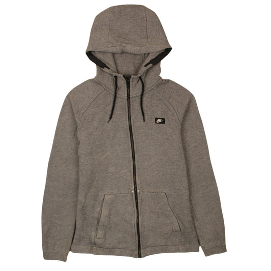 Mens UK Size M Nike Grey Full Zip Hoodie
