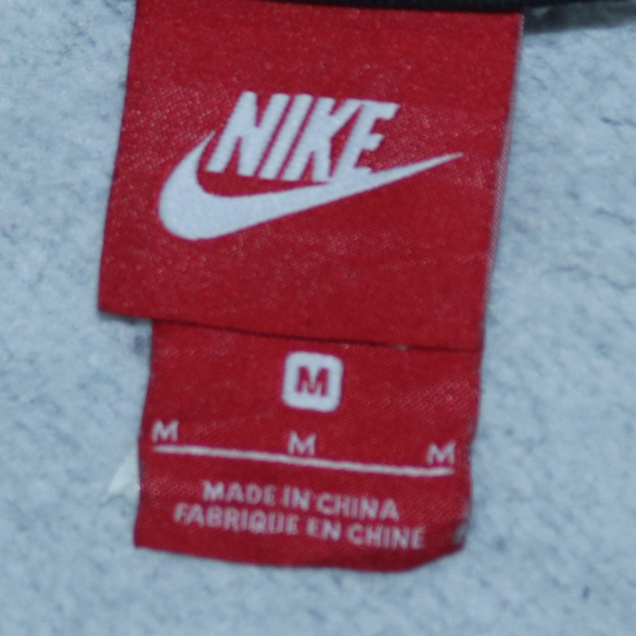 Mens UK Size M Nike Grey Full Zip Hoodie
