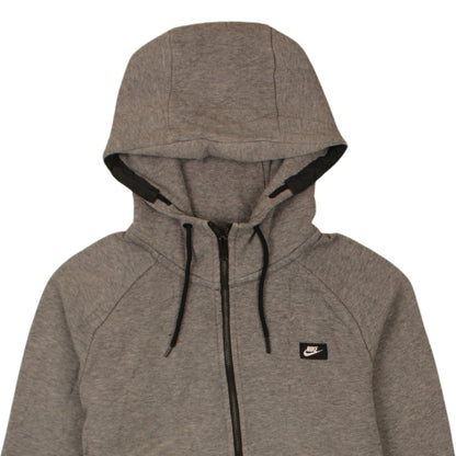 Mens UK Size M Nike Grey Full Zip Hoodie