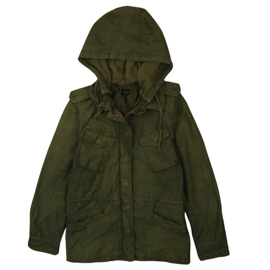Womens UK Size 12 Topshop Green Military Jacket