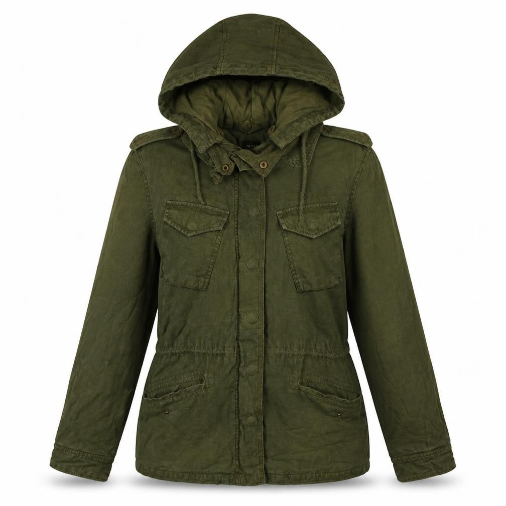 Womens UK Size 12 Topshop Green Military Jacket