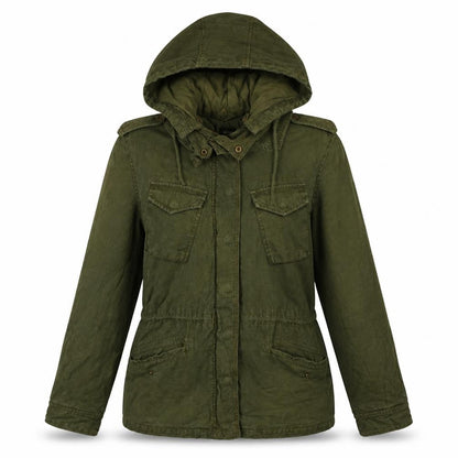 Womens UK Size 12 Topshop Green Military Jacket