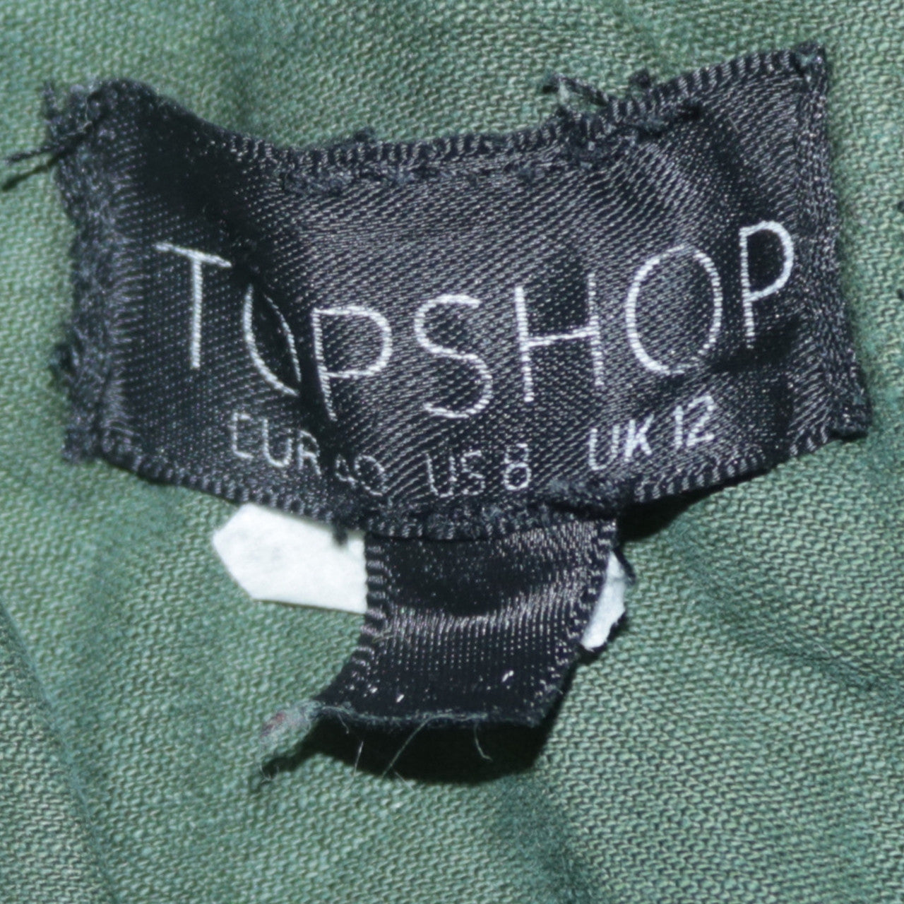 Womens UK Size 12 Topshop Green Military Jacket