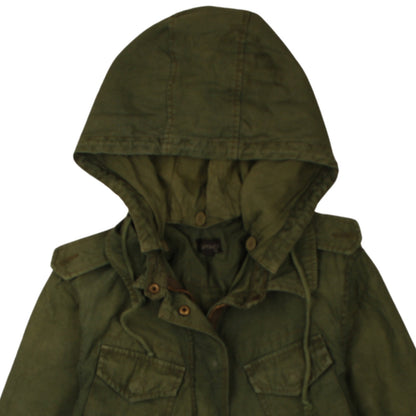 Womens UK Size 12 Topshop Green Military Jacket