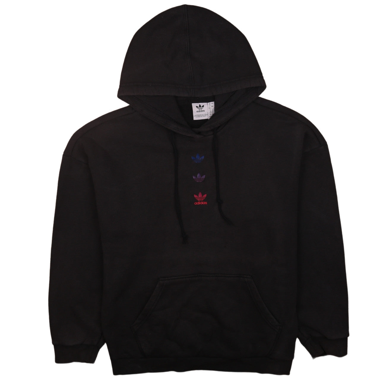 Womens UK Size 12 adidas Black Pullover Hoodie