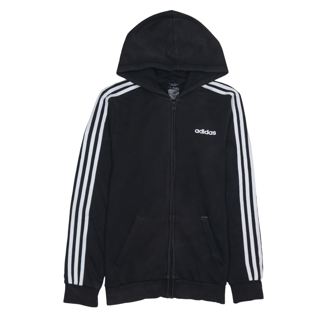 Mens UK Size S adidas Black Full Zip Hoodie