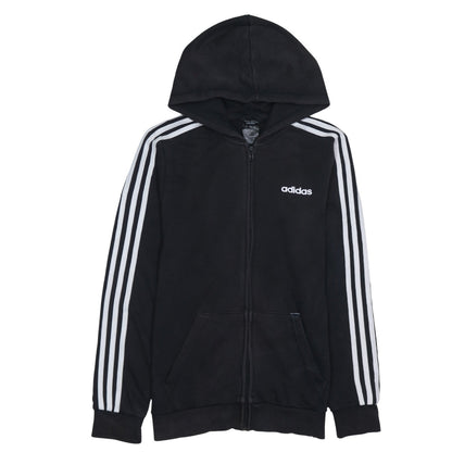 Mens UK Size S adidas Black Full Zip Hoodie