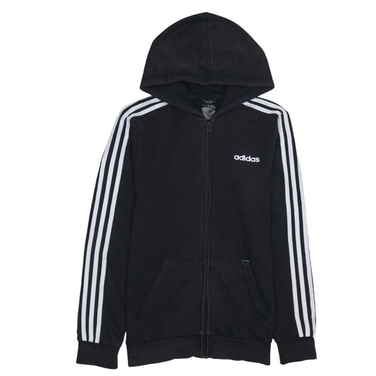 Mens UK Size S adidas Black Full Zip Hoodie