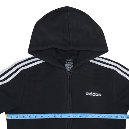 Mens UK Size S adidas Black Full Zip Hoodie