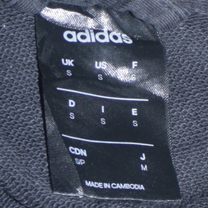 Mens UK Size S adidas Black Full Zip Hoodie