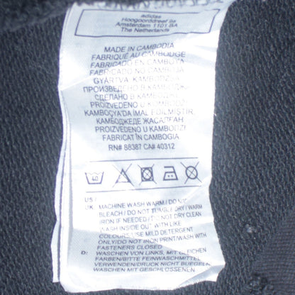 Mens UK Size S adidas Black Full Zip Hoodie