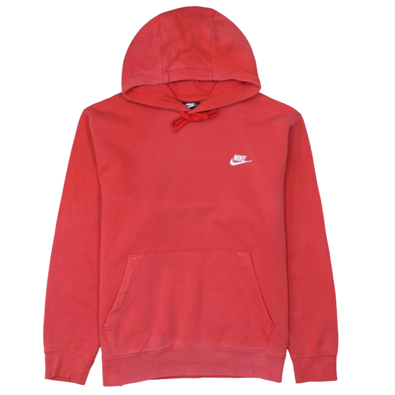 Mens UK Size L Nike Red Pullover Hoodie