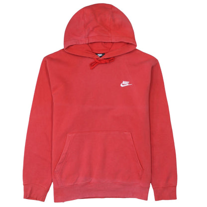 Mens UK Size L Nike Red Pullover Hoodie