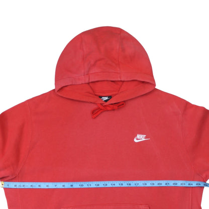 Mens UK Size L Nike Red Pullover Hoodie