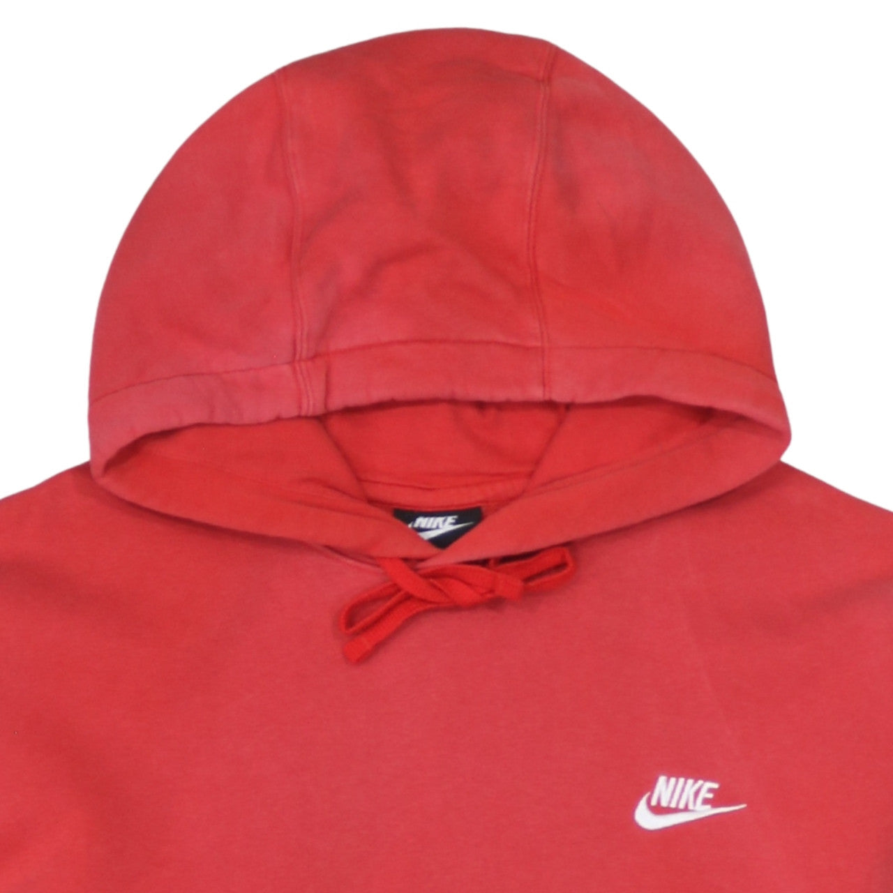 Mens UK Size L Nike Red Pullover Hoodie