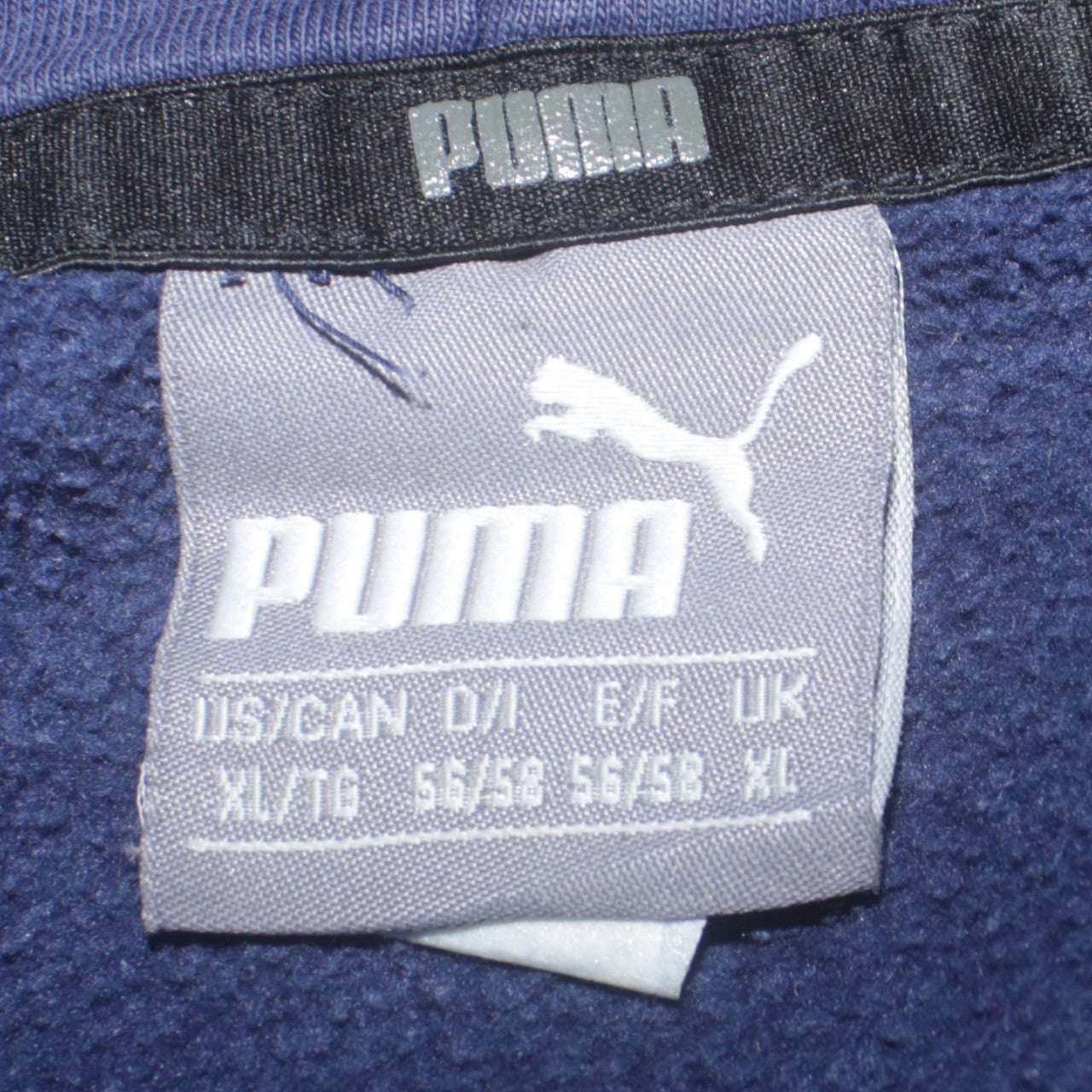 Womens UK Size XL PUMA Blue Pullover Hoodie