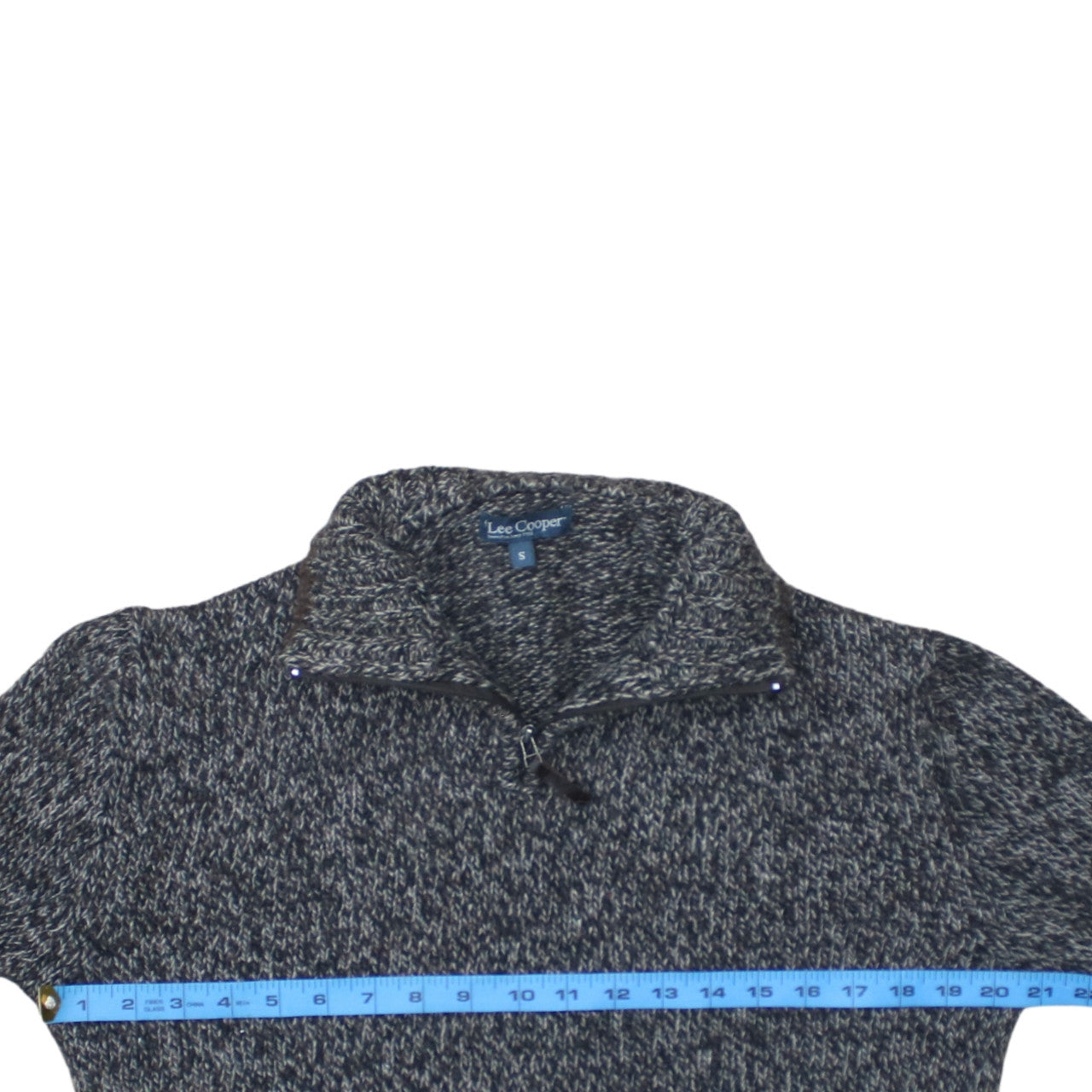 Mens UK Size S Lee Cooper Grey Full Zip Jumper