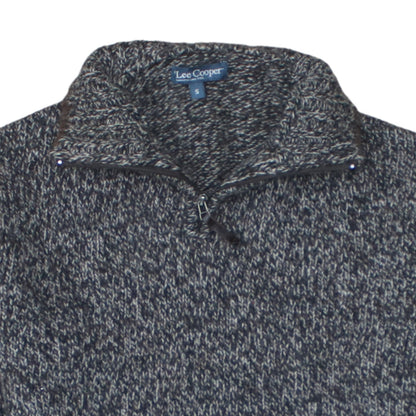 Mens UK Size S Lee Cooper Grey Full Zip Jumper
