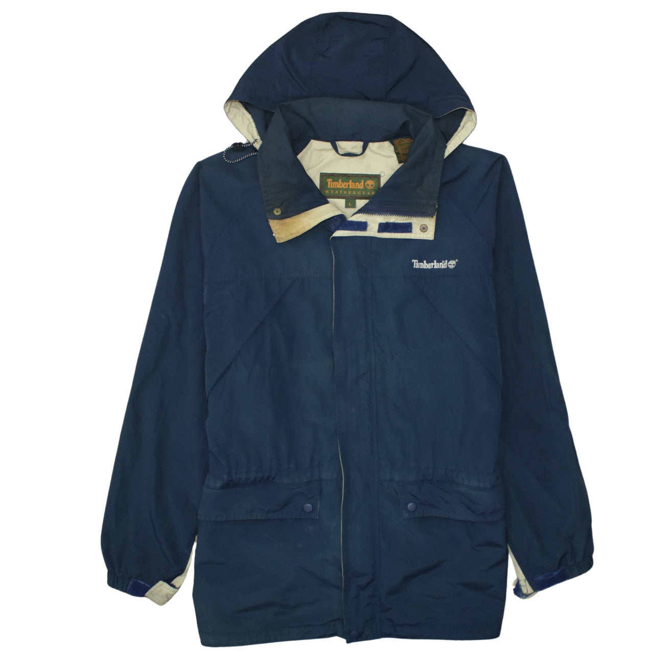 Mens UK Size L Timberland Blue Parka Coat