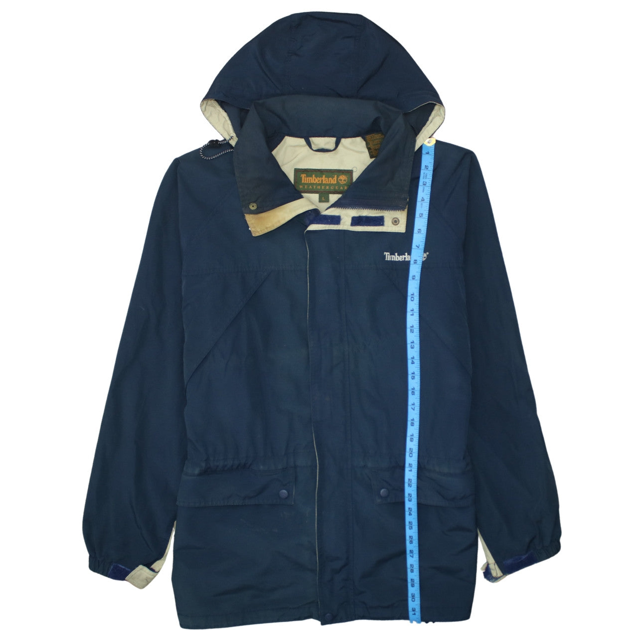 Mens UK Size L Timberland Blue Parka Coat