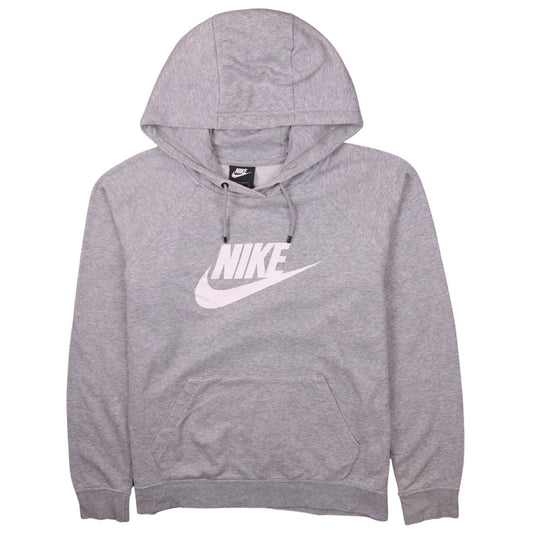 Womens UK Size L Nike Grey Pullover Hoodie