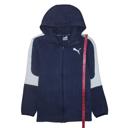 Mens UK Size L PUMA Blue Full Zip Hoodie