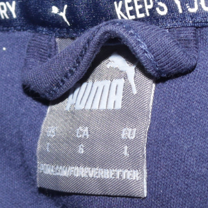 Mens UK Size L PUMA Blue Full Zip Hoodie