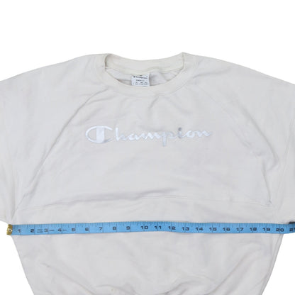 Womens UK Size S Champion White Pullover Sweatshirt