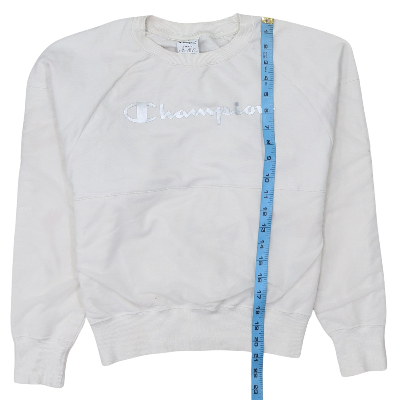 Womens UK Size S Champion White Pullover Sweatshirt