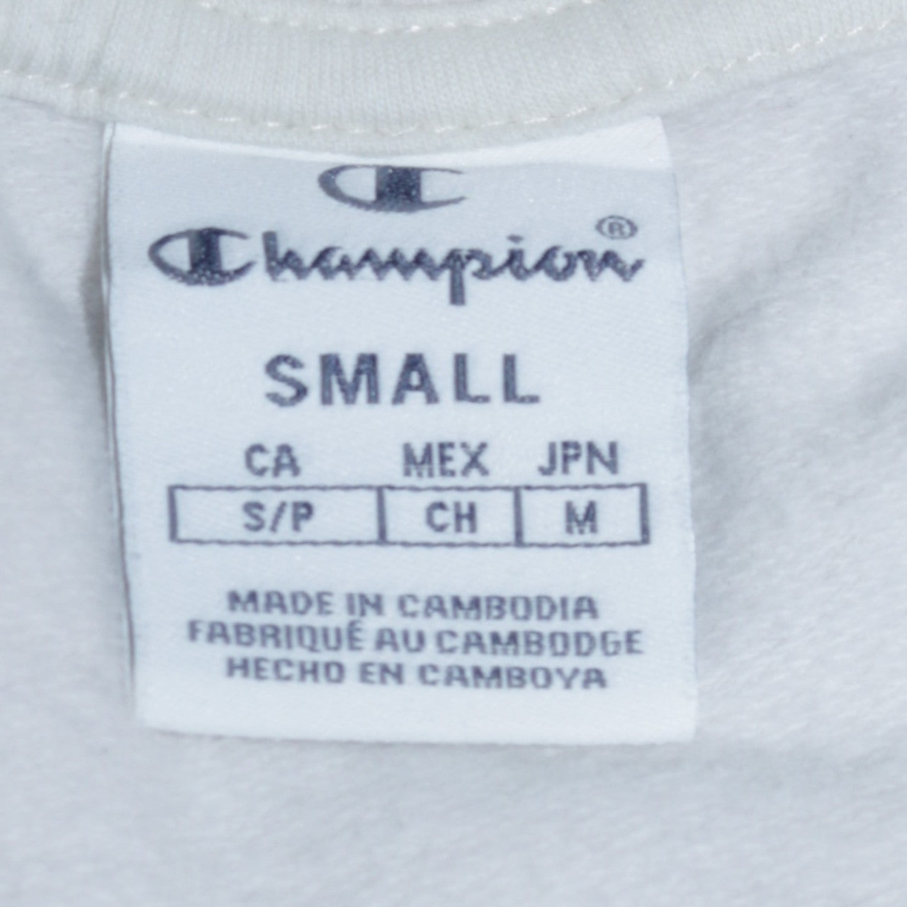 Womens UK Size S Champion White Pullover Sweatshirt