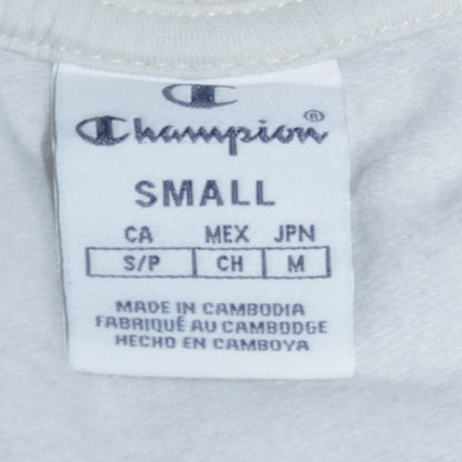 Womens UK Size S Champion White Pullover Sweatshirt