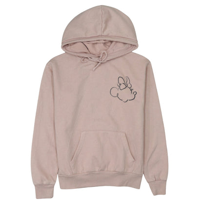 Womens UK Size 2XS Disney Pink Pullover Hoodie