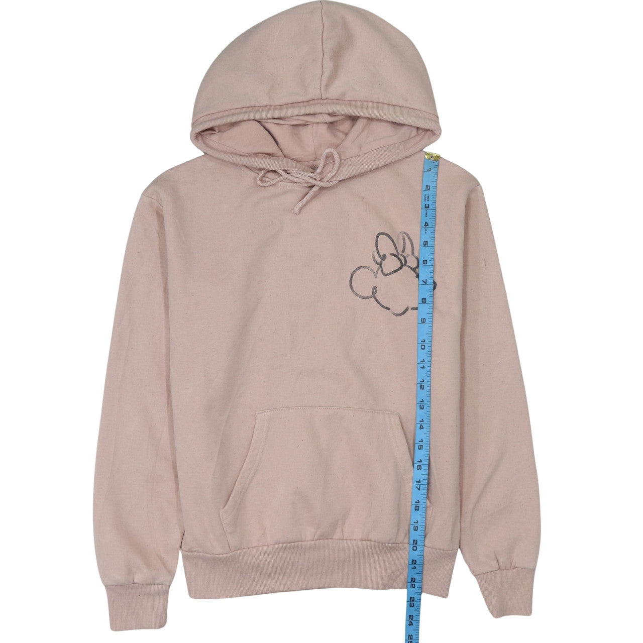 Womens UK Size 2XS Disney Pink Pullover Hoodie