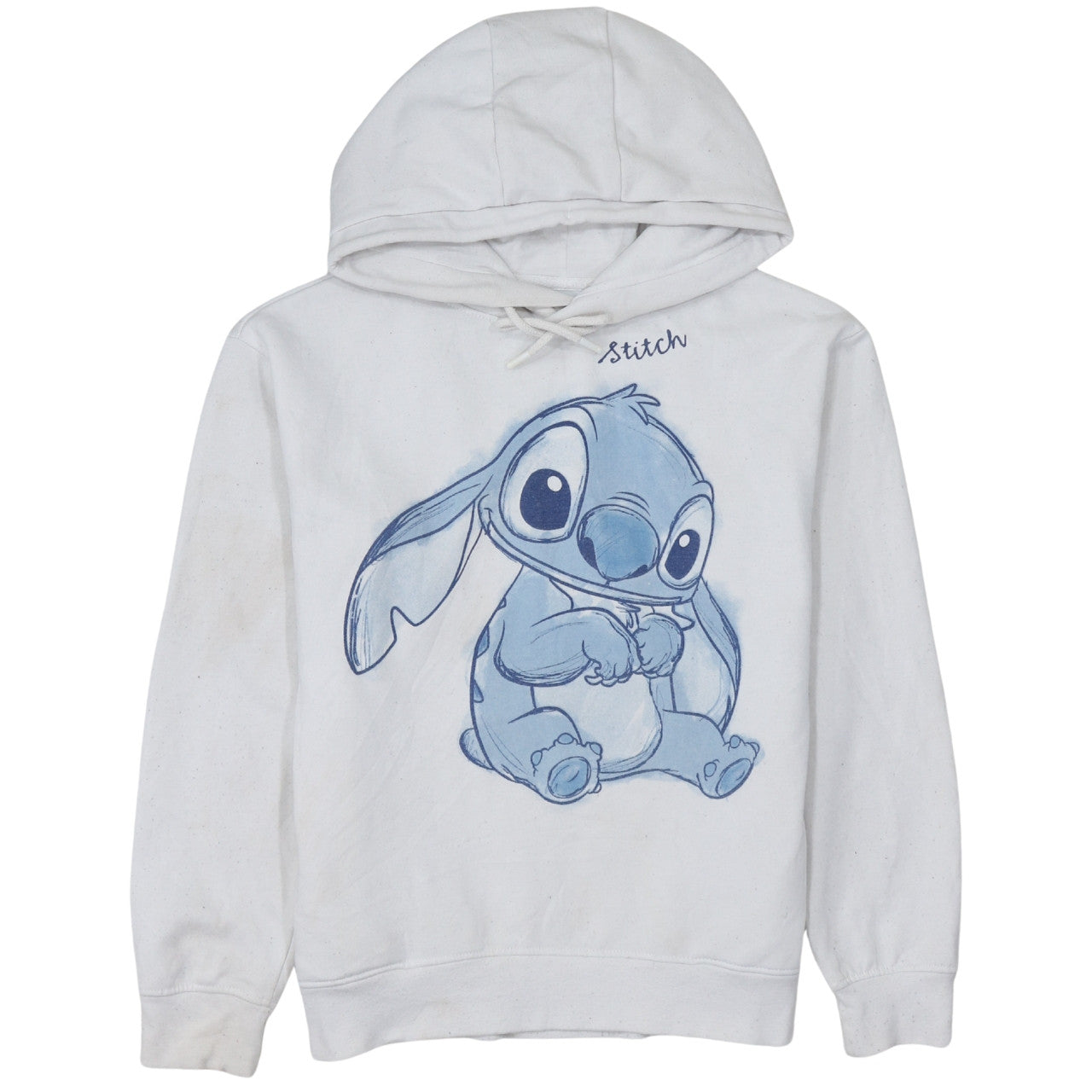 Womens UK Size XS Primark White Pullover Hoodie