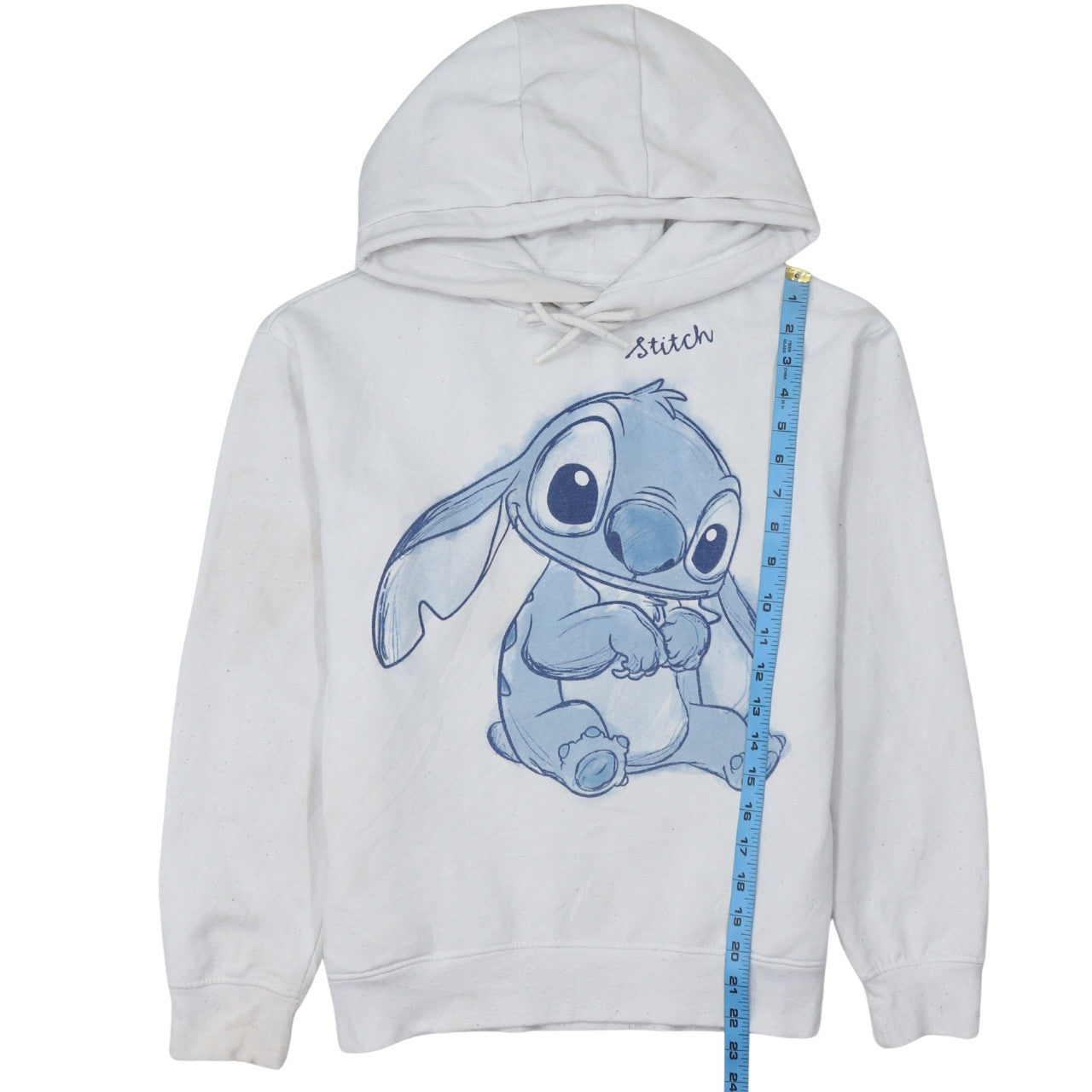 Womens UK Size XS Primark White Pullover Hoodie