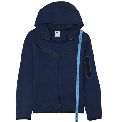 Nike Boys Navy Full Zip Hoodie XL 158-170cm Cotton Blend Fleece