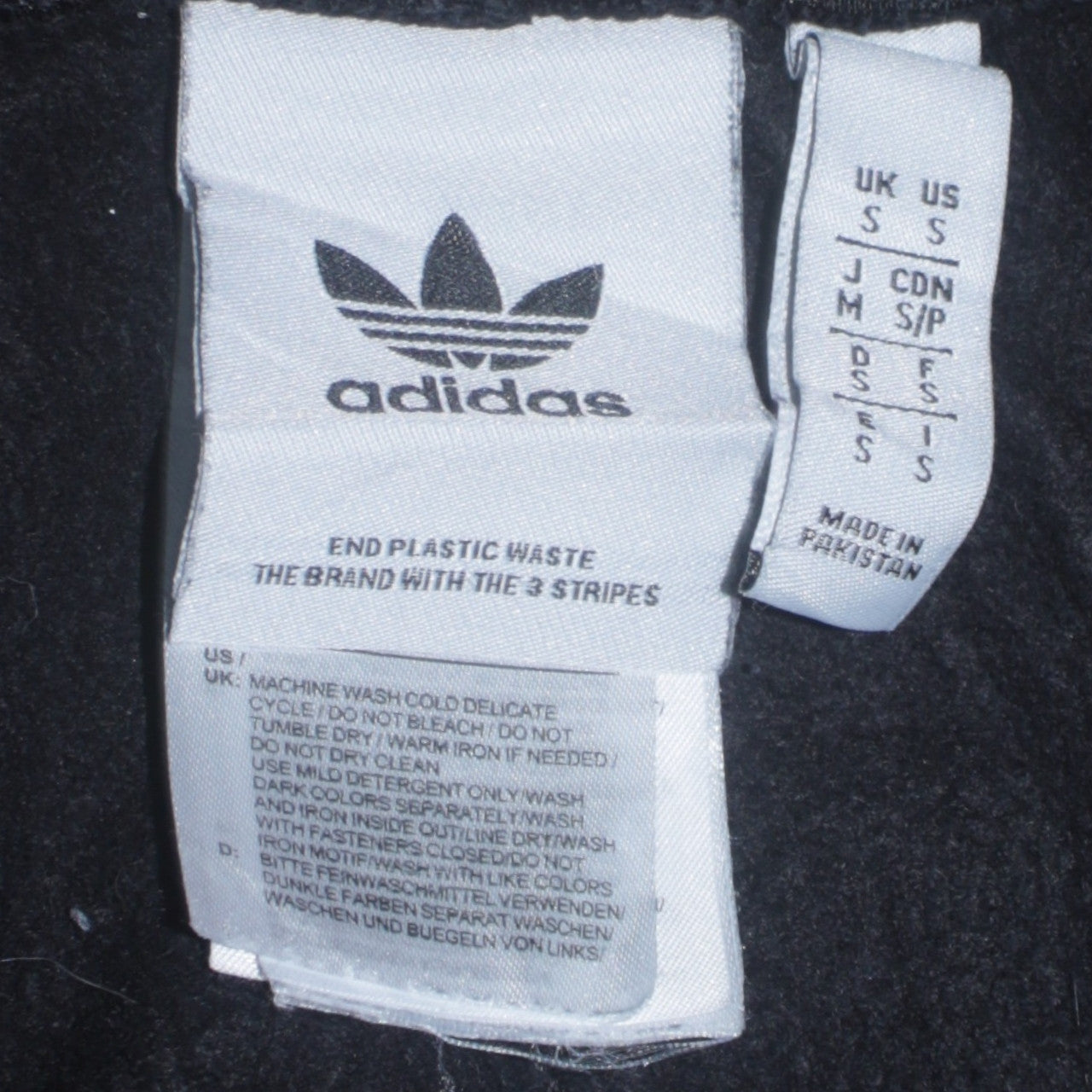 Mens UK Size S adidas Regular Fit Jogger Black Trousers