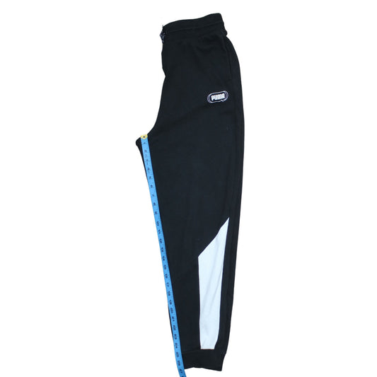 Mens UK Size M PUMA Regular Fit Jogger Black Trousers
