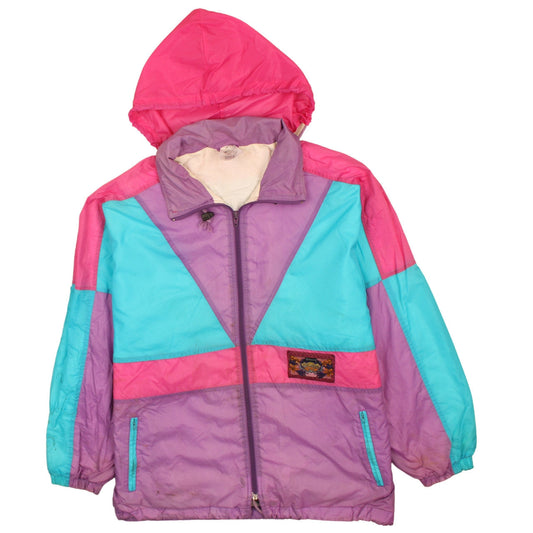 Womens UK Size 10 Marc Claire Multicoloured Windbreaker Coat