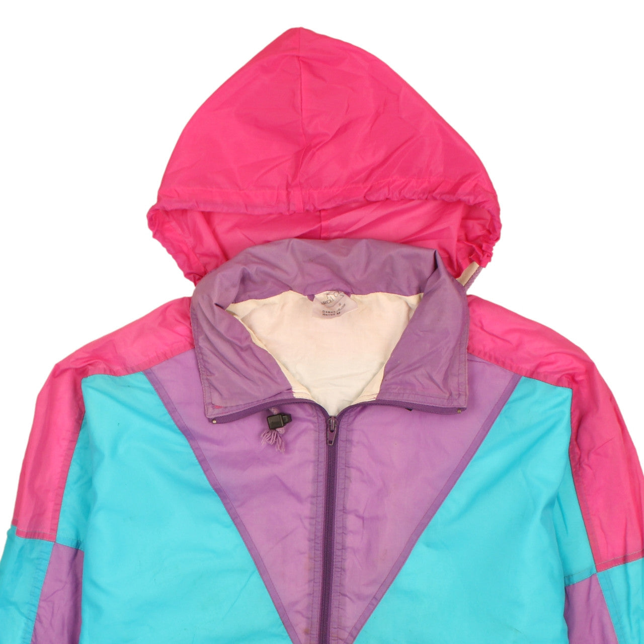 Womens UK Size 10 Marc Claire Multicoloured Windbreaker Coat